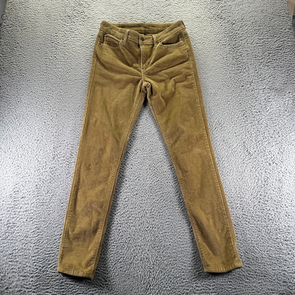 Levi's Pant Womens 28x30 Brown Corduroy Chino Skinny Preppy Business‎ Career